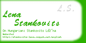 lena stankovits business card